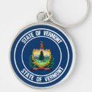 Search for vermont state rounded key rings America