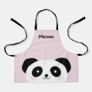 Search for pink panda aprons Kawaii