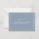 Search for dusty blue bridesmaid cards Minimalist
