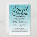 Search for blue ombre invitations Turquoise