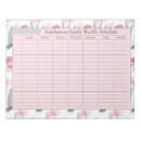 Search for weekly schedule notepads Organization