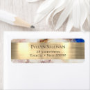 Search for gold foil return address labels Watercolor