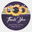 Search for sunflower on burlap wedding stickers Country