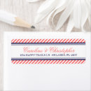 Search for coral and navy return address labels Modern
