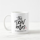Search for newly married mugs Typography