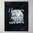 Search for i love you to the moon and back posters Night