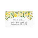 Search for yellow floral return address labels Modern