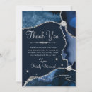 Search for navy silver thank you cards Diamond