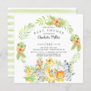 Search for cute animals baby shower invitations Safari