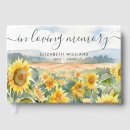 Search for sunflower guest books In loving memory