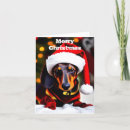 Search for dachshund merry christmas cards Sausage