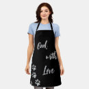 Search for black paw print aprons Pattern