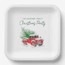 Search for red truck paper plates Truck christmas tree