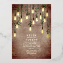Search for rustic winery wedding invitations String lights