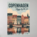Search for denmark travel posters Copenhagen souvenir