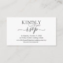 Search for website insert wedding rsvp cards Black and white