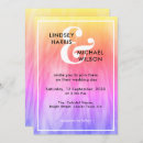 Search for purple and yellow wedding invitations Typography