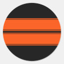Search for black and orange stickers Stripes