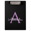 Search for purple clipboards Black