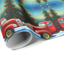 Search for christmas tree truck wrapping paper Elegant