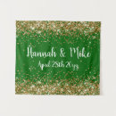 Search for emerald green and gold backdrops Couple