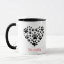Search for paw and heart mugs Dogs