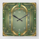 Search for art deco clocks Green