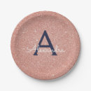 Search for navy and pink plates Rose gold