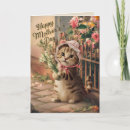 Search for funny cat mothers day cards Cute