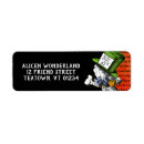 Search for literature return address labels Alice in wonderland