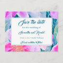 Search for purple and teal save the dates Flowers