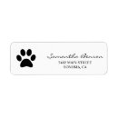 Search for dog cat return address labels Modern