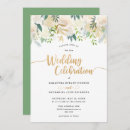 Search for elegant gold calligraphy wedding invitations Greenery