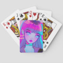 Search for anime girl playing cards Kawaii