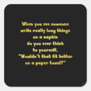 Search for towel stickers Joke