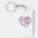 Search for nurse heart key rings Stethoscope