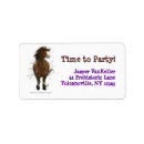 Search for funny horse return address labels Pony