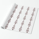 Search for christmas words wrapping paper Red