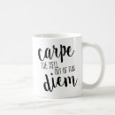 Search for carpe diem mugs Calligraphy