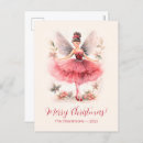 Search for love ballet postcards Pink