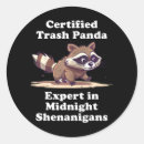 Search for funny raccoon stickers Panda