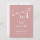 Search for heaven sent baby shower invitations Modern