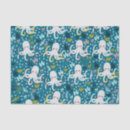 Search for blue octopus tissue paper Underwater