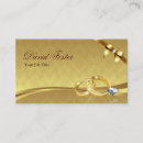Search for diamond ring business cards Gold