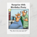 Search for surprise for him birthday invitations Over the hill