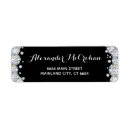 Search for black and silver return address labels Chic