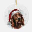 Search for irish setter christmas tree decorations Cute