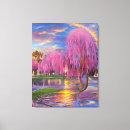 Search for pink sunset canvas prints Sky