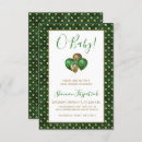 Search for st patricks day baby invitations Green