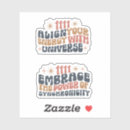 Search for law of attraction stickers Motivational quote